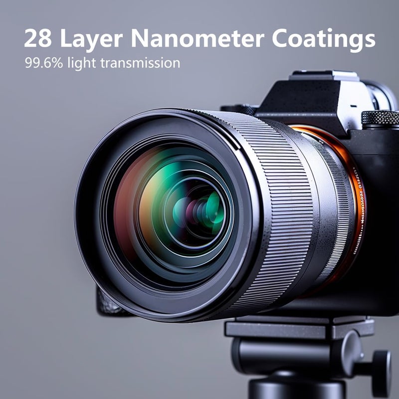 JONGSUN 52mm UV Filter, S-Pro HD Nano MRC Camera Ultraviolet Protection Filter, Multicoated, B270, Ultra-Slim, Lens Cloth Kit - Image 5